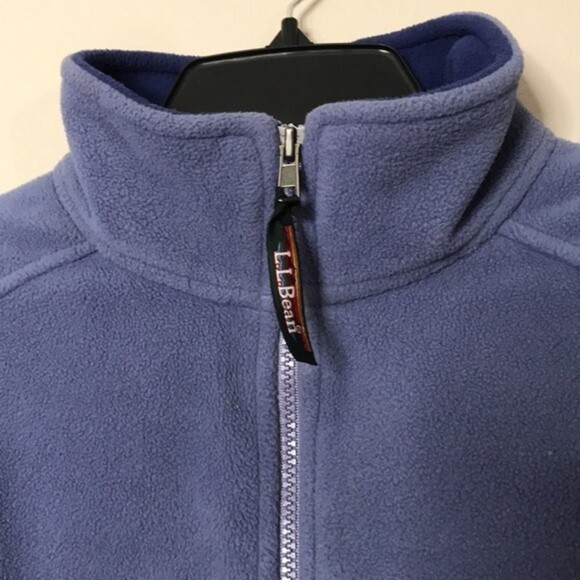 L.L. bean fleece zip up fall winter jacket with synch waist size medium - Picture 6 of 12